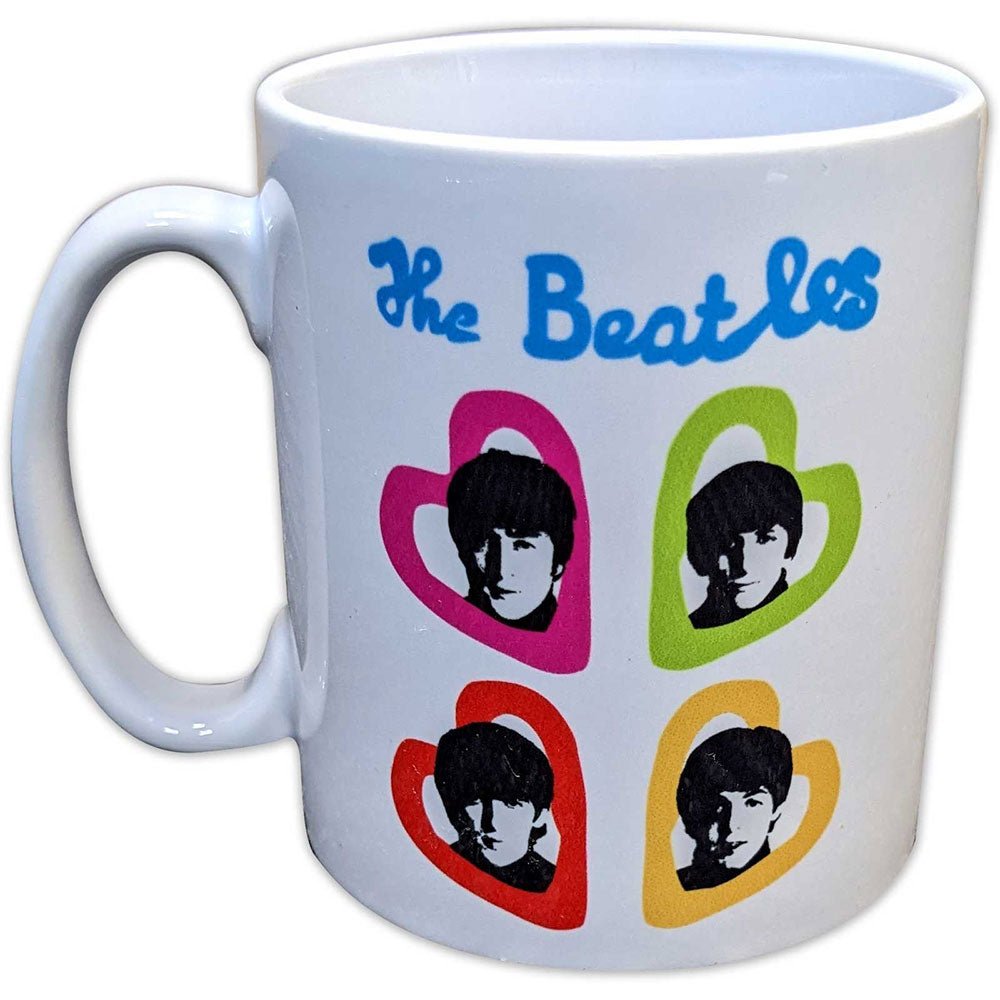 THE BEATLES ビートルズ (結成 65周年 ) - A Hard Day's Night Headshot Hearts / マグカップ - PGS